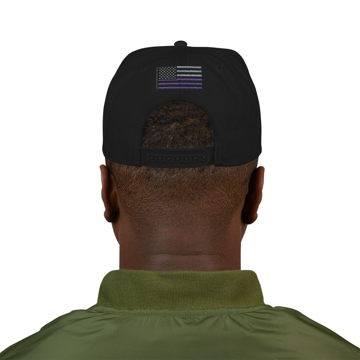 Embroidered Snapback Hat — "The Mom Method" Logo with Subtle Flag Accent