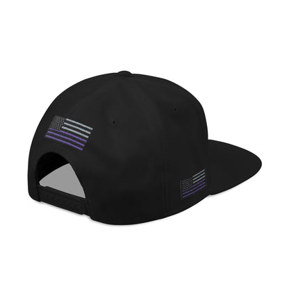 Embroidered Snapback Hat — "The Mom Method" Logo with Subtle Flag Accent