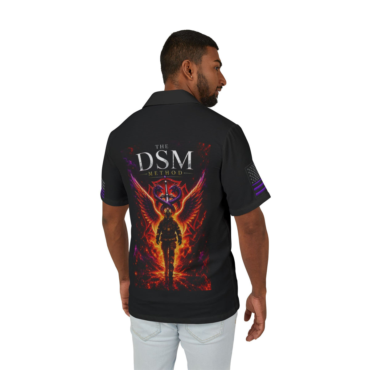 DSM Method Flame Wings Hawaiian Camp Shirt