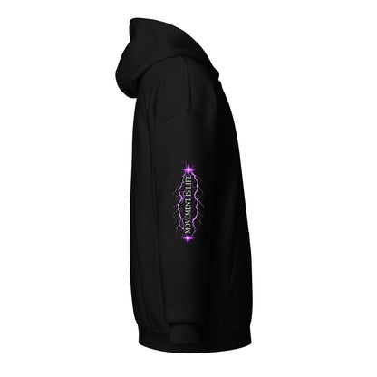DSM Method Zip Hoodie - sleeve with Movement Is Life lightning print